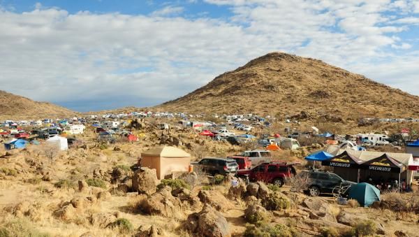 "24 Hour Town" housed several thousand people this weekend in tents, RVs, and campers