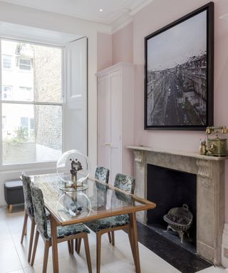 Pretty-pink London home