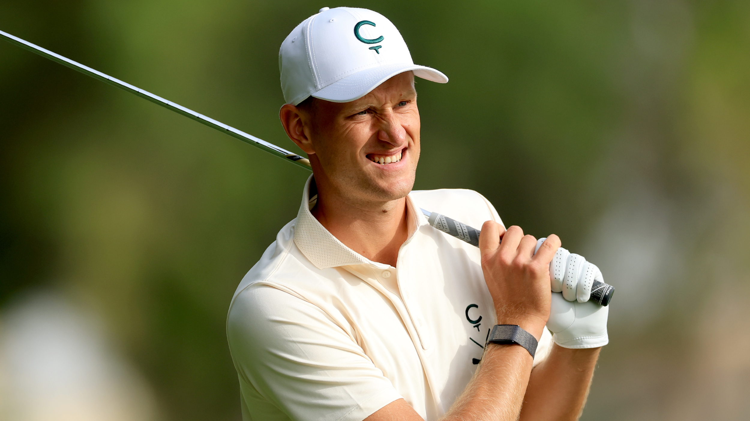 Adrian Meronk at the Dubai Desert Classic