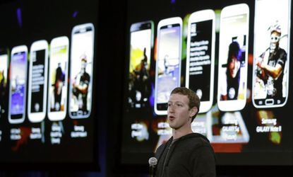 Mark Zuckerberg introducing, Home the new Facebook experience for Android.