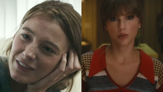 Blake Lively in All I See Is You and Taylor Swift in the music video for "Anti-Hero."