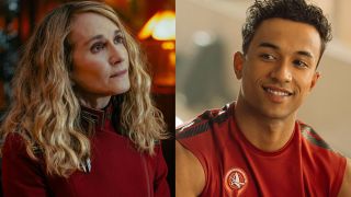 Holly Hunter and Sandro Rosta split image