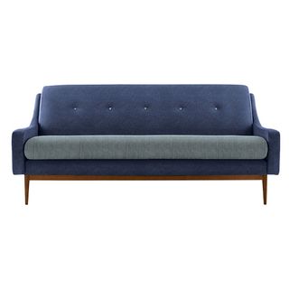 The Fifty Eight large sofa in Festival Ink with Blue Dogtooth,