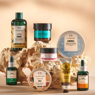 An array of The Body Shop products