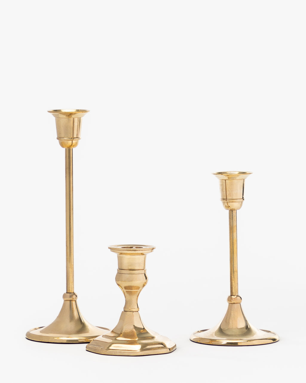 Adeline Brass Taper Holder