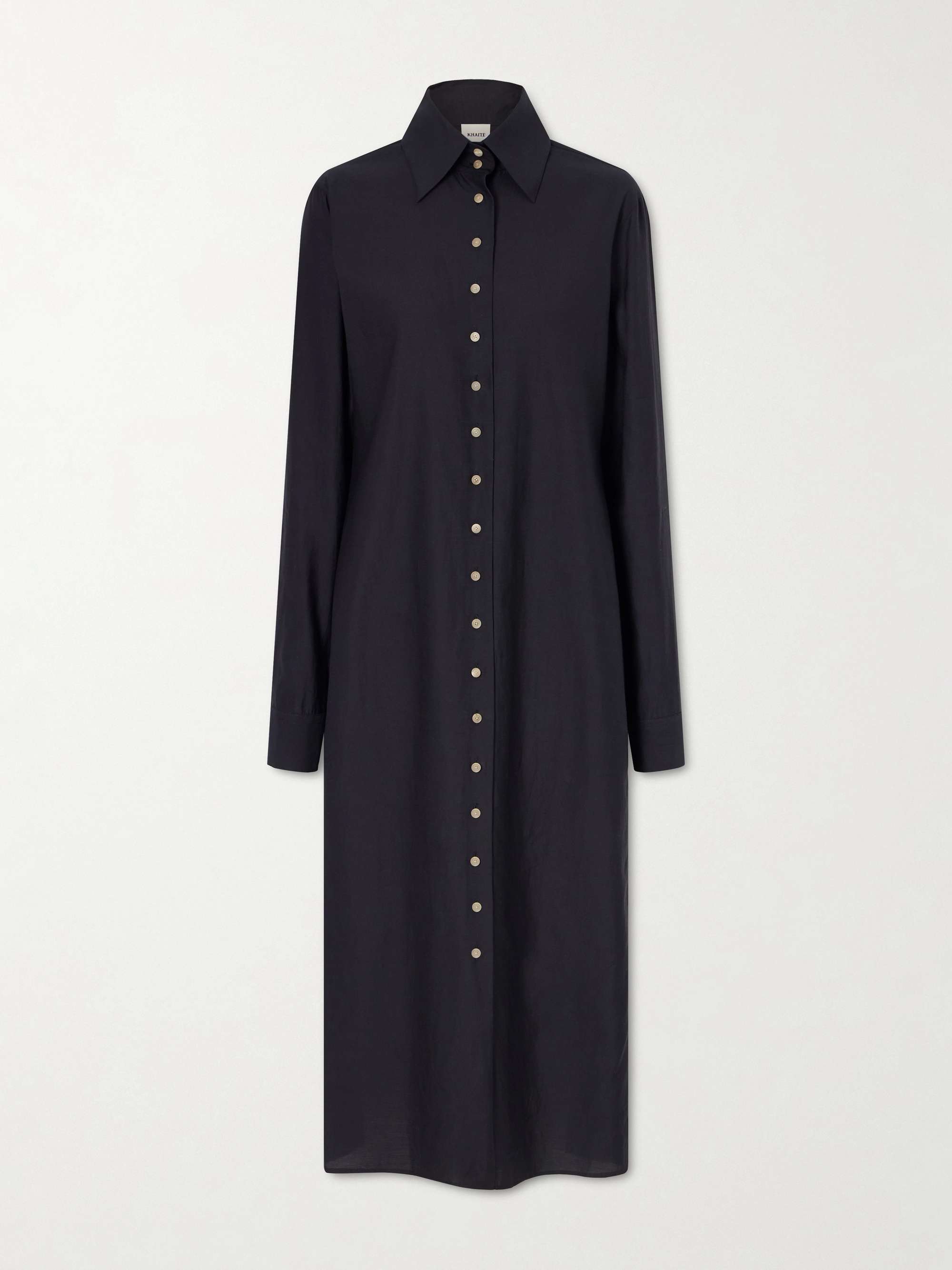 Ivanna Silk and Cotton-Blend Midi Dress