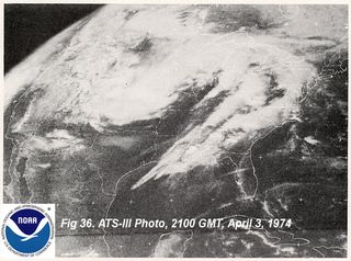 This storm system spun off 148 tornadoes across 13 states on April 3 and 4 in 1974.