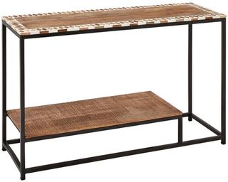 Weathered Grain Console Table in Mango Wood