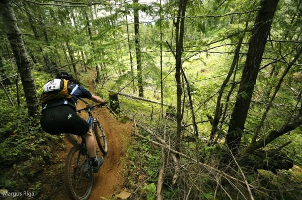 Singletrack on stage 1