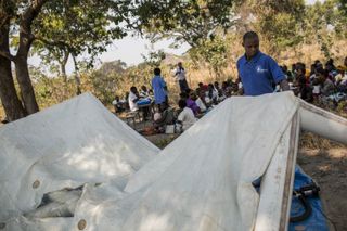 Zambia outreach tent