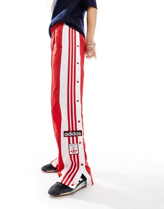 Adidas Originals Adibreak Track Pants in Red