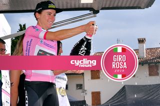Annemiek van Vleuten (Mitchelton-Scott) in the maglia rosa at the Giro Rosa