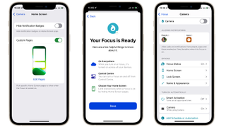 Focus settings in iOS 15