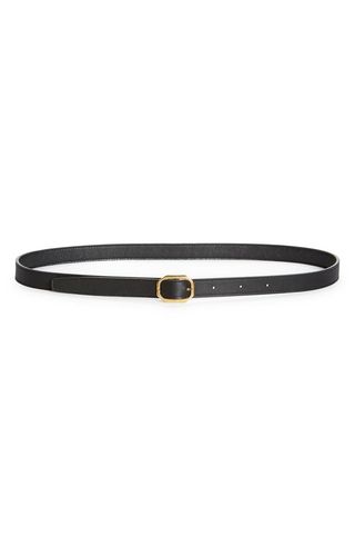 Frame Buckle Leather Belt