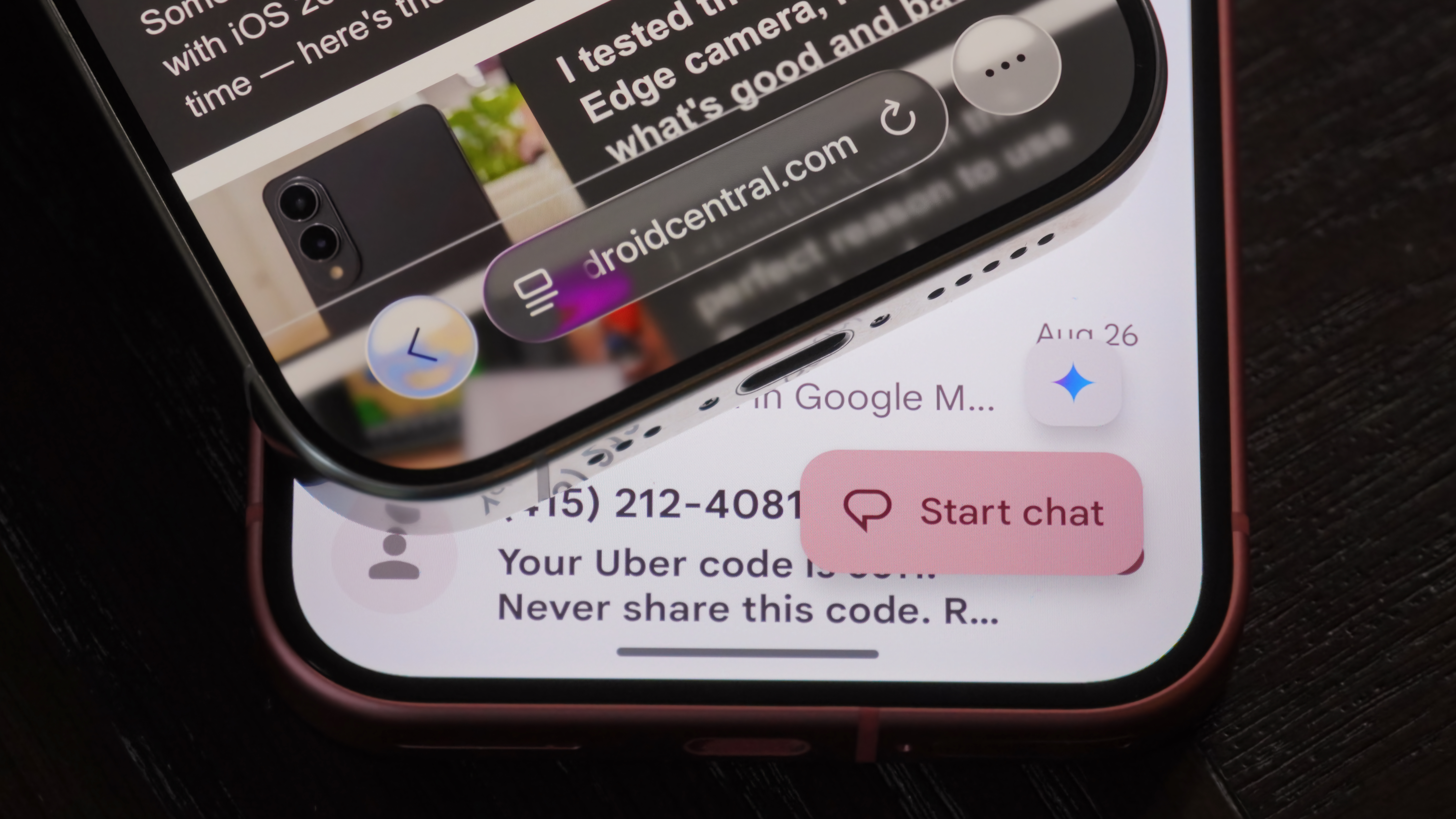 Floating action buttons in iOS 26 and Android 16.