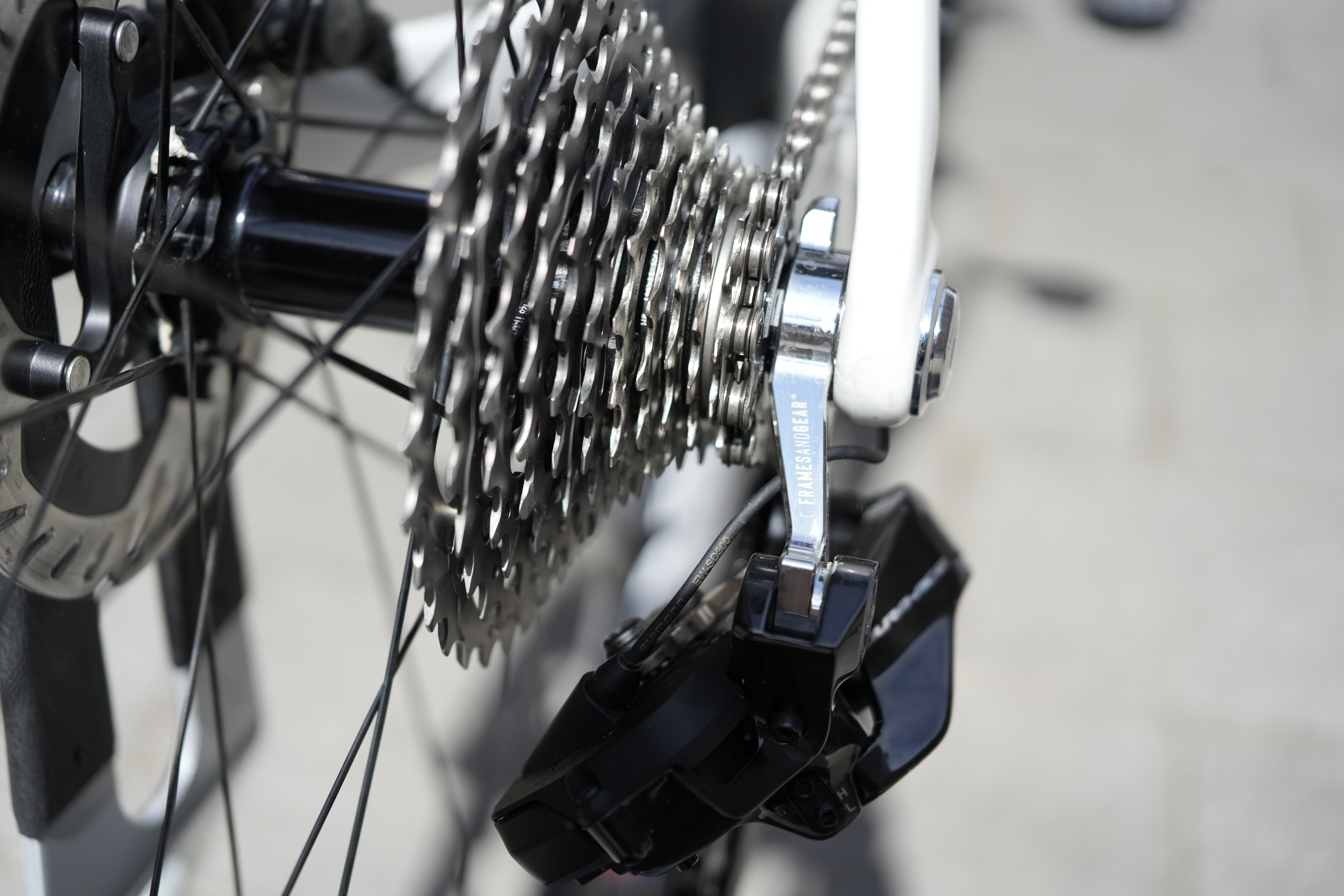 Detail of rear derailleur hanger from Framesandgear