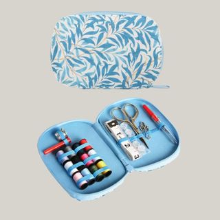 William Morris Willow Bough Zipped Sewing Kit, Blue