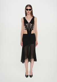 Shibari Open Side Leotard - Top - Black