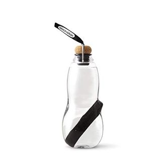 Black+blum | Eau Good Filter Water Bottle | Filtered Water Using Traditional Japanese Binchotan Charcoal Filter Sticks, for Healthy Hydration | Leak Proof, Bpa Free Tritan | Black, 800 Ml