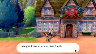 Pokemon Sword and Shield Nursery Worker Take Care