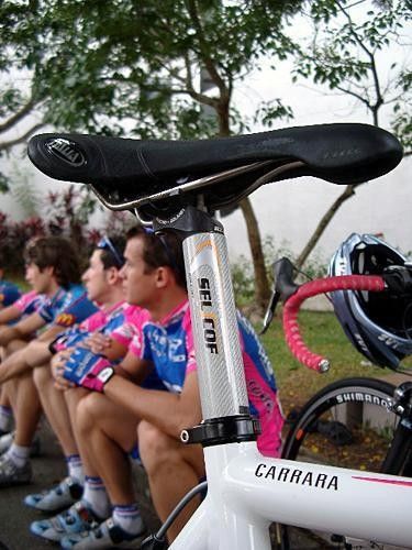 The Lampre bikes all used Selcof's carbon seatpost