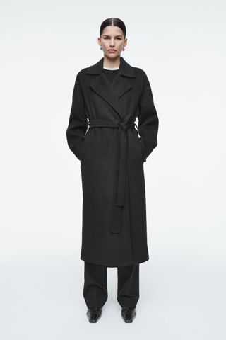 Belted Double-Faced Wool Coat