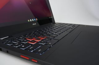 Asus gaming Chromebook pictured up close
