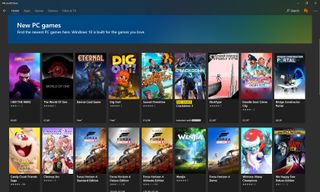 There is a growing pool of good PC games on the store, but it's still very limited, and update parity is a problem.