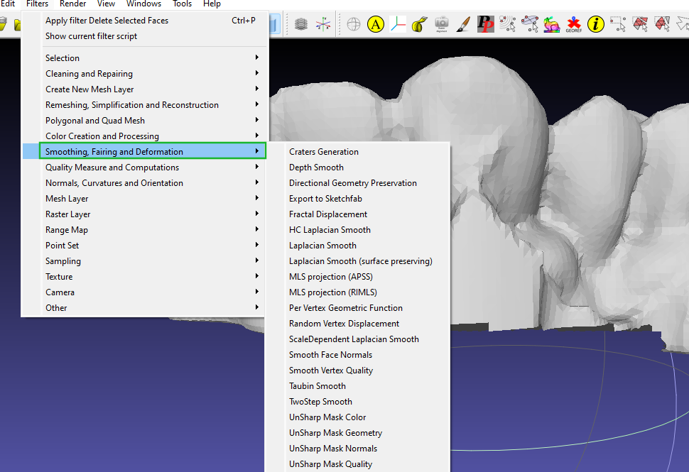 Repair STL Files in MeshLab