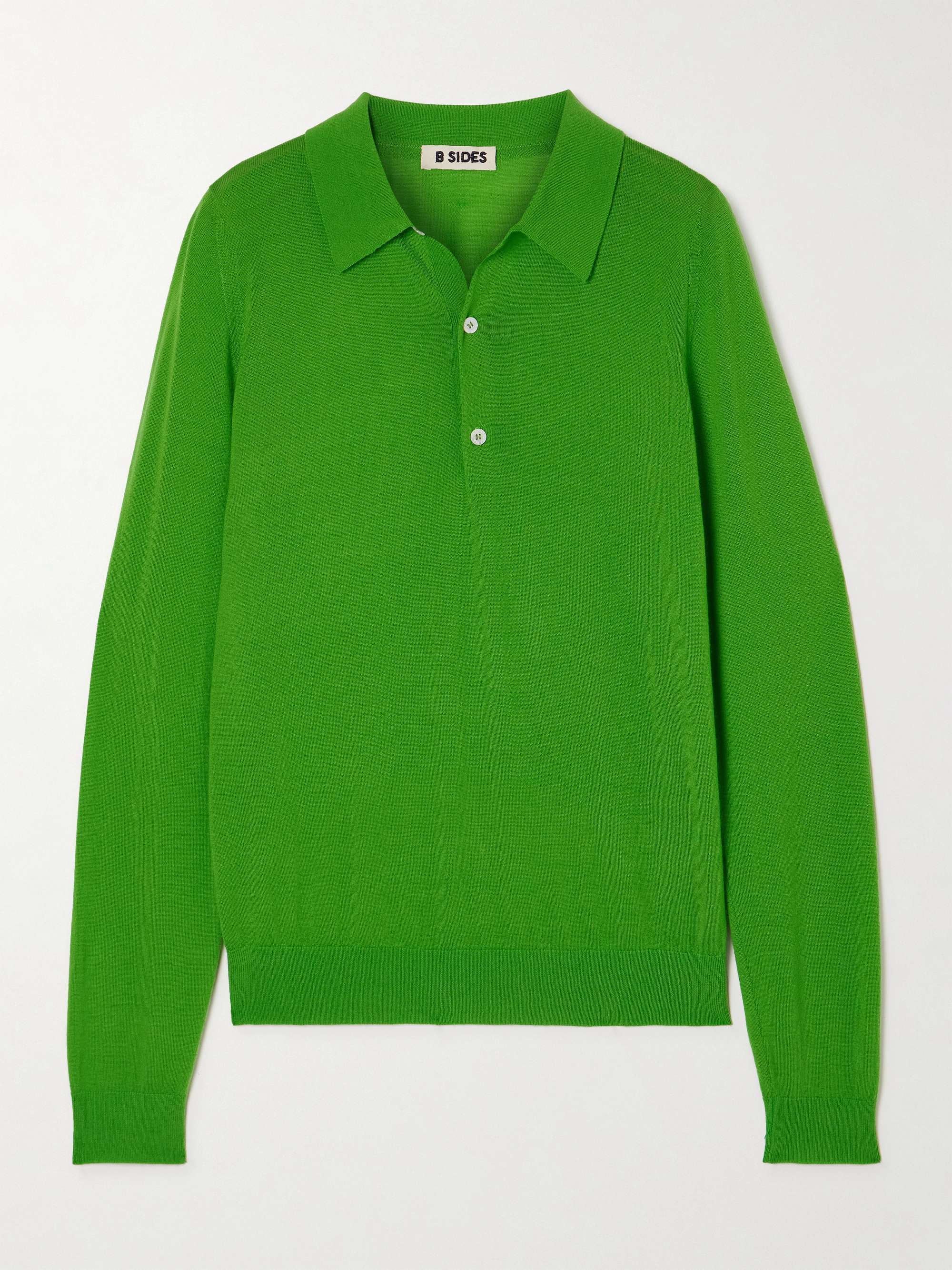 Merino Wool Polo Sweater