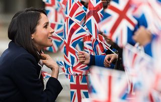 eghan Markle visits Millennium Point on March 8, 2018 in Birmingham, England. (Photo by Samir Hussein/Samir Hussein/WireImage)