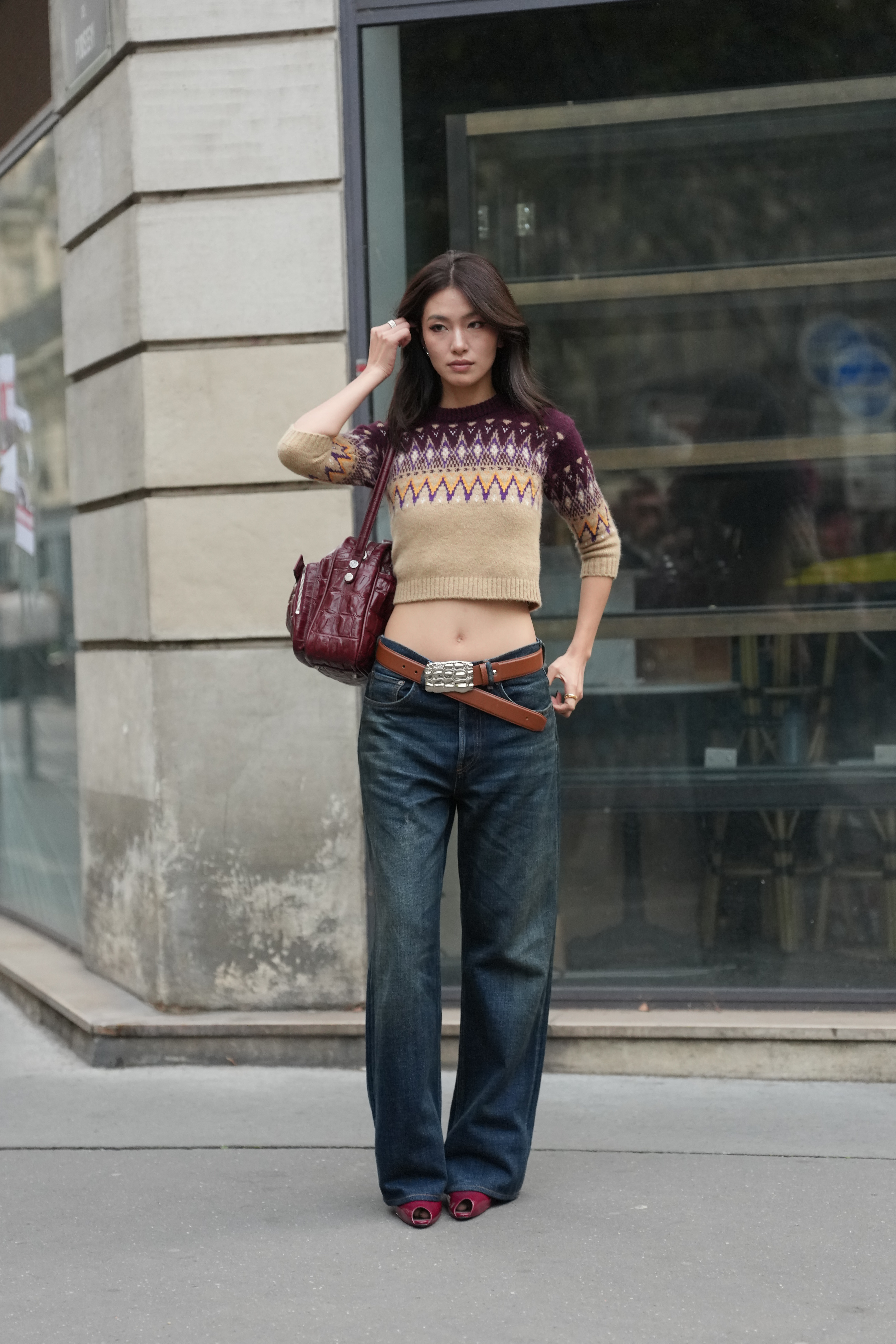 Low Rise Jeans Street Style