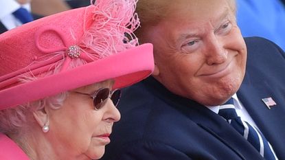 Queen Elizabeth with Donald Trump