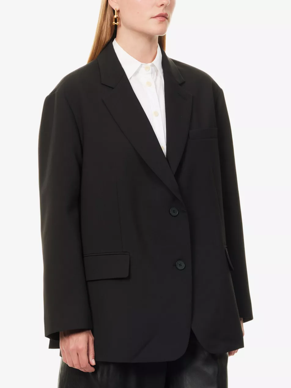 Bea Single-Breasted Stretch-Woven Blazer - Xxs