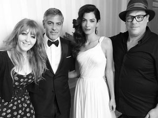 Amal Clooney, George Clooney & Charlotte Tilbury