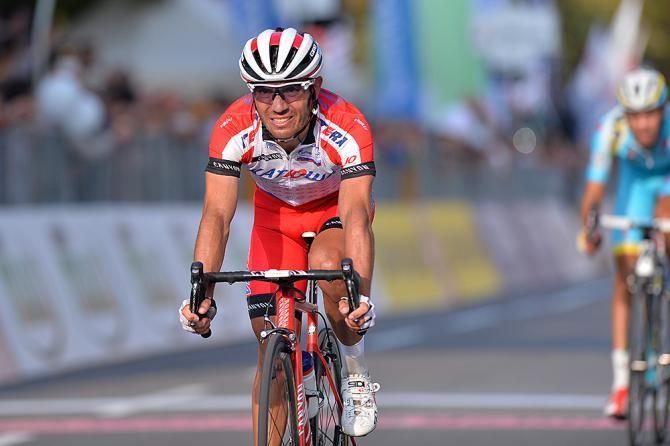 Joaquim Rodriguez (Katusha) finishes the race
