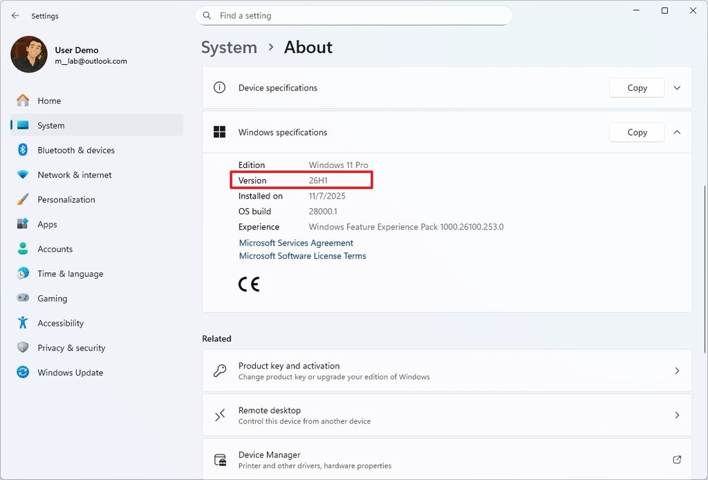 Windows 11 version 26H1