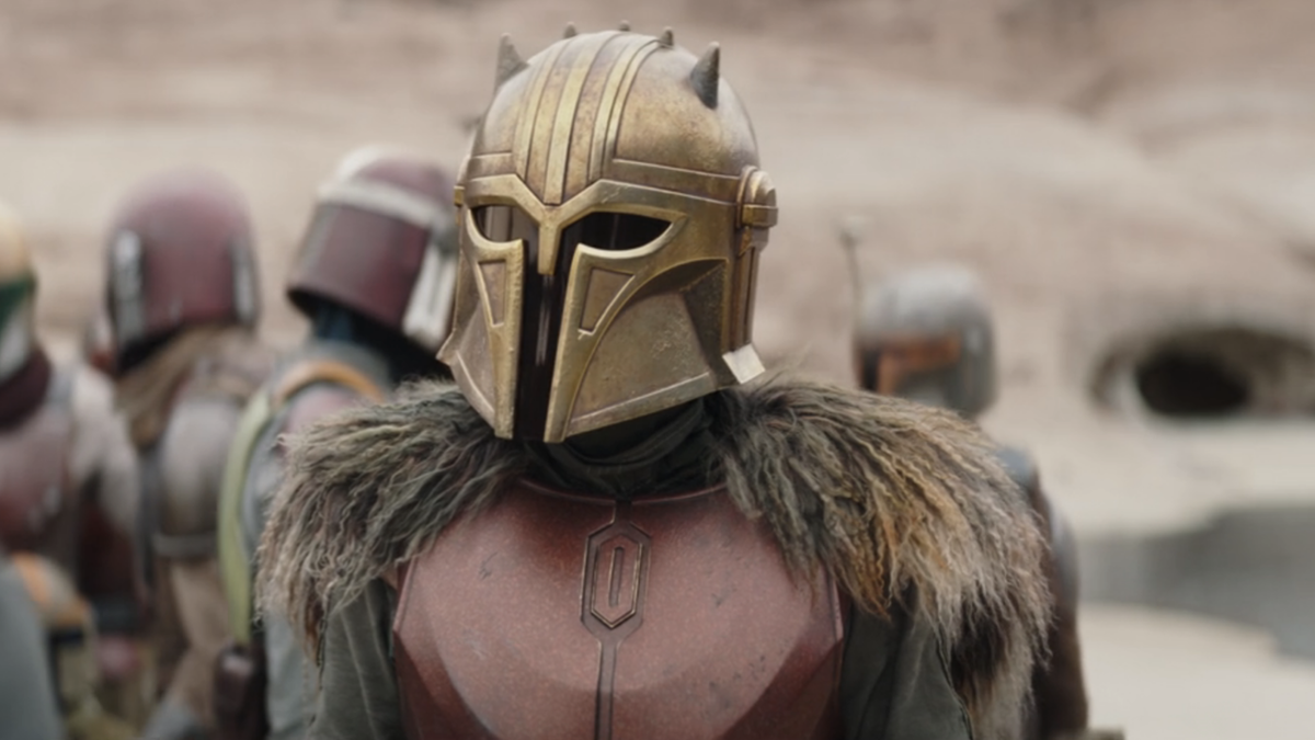 Emily Swallow as the Armorer in The Mandalorian Season 3 screenshot