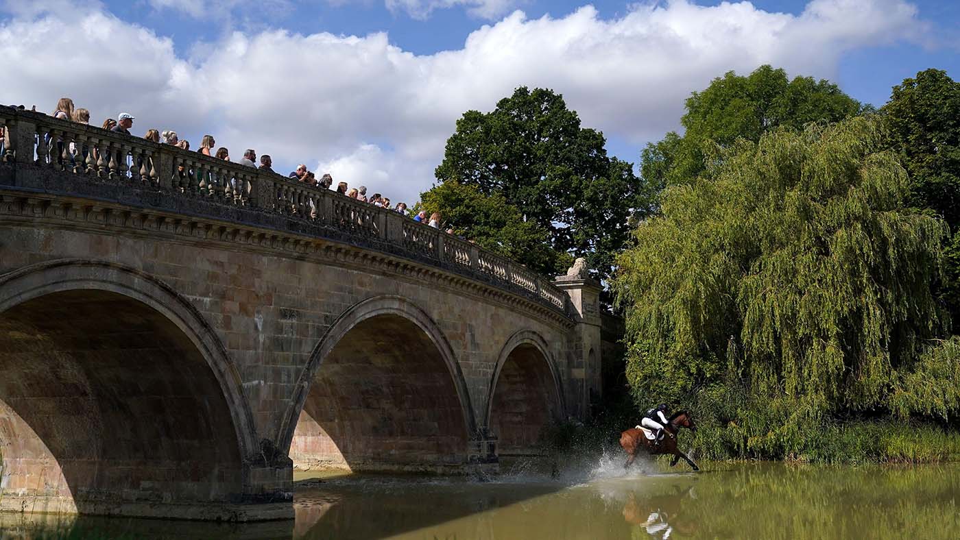 Pippa Funnell rides Majas Hope in the cross country during day three of the 2023 Defender Burghley Horse Trials in Stamford, Lincolnshire. Picture date: Saturday September 2, 2023.