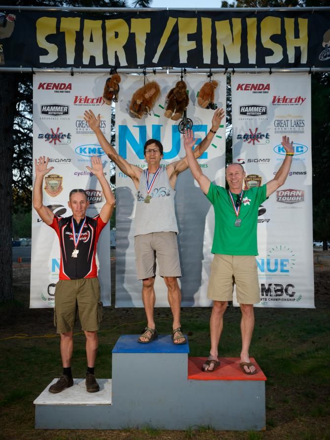 Masters men's podium 50