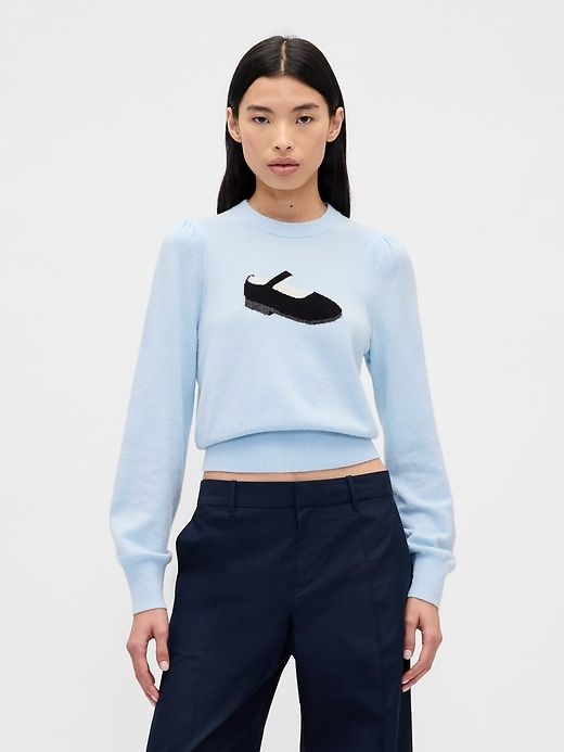 Gap × Sandy Liang Cashsoft Crop Sweater