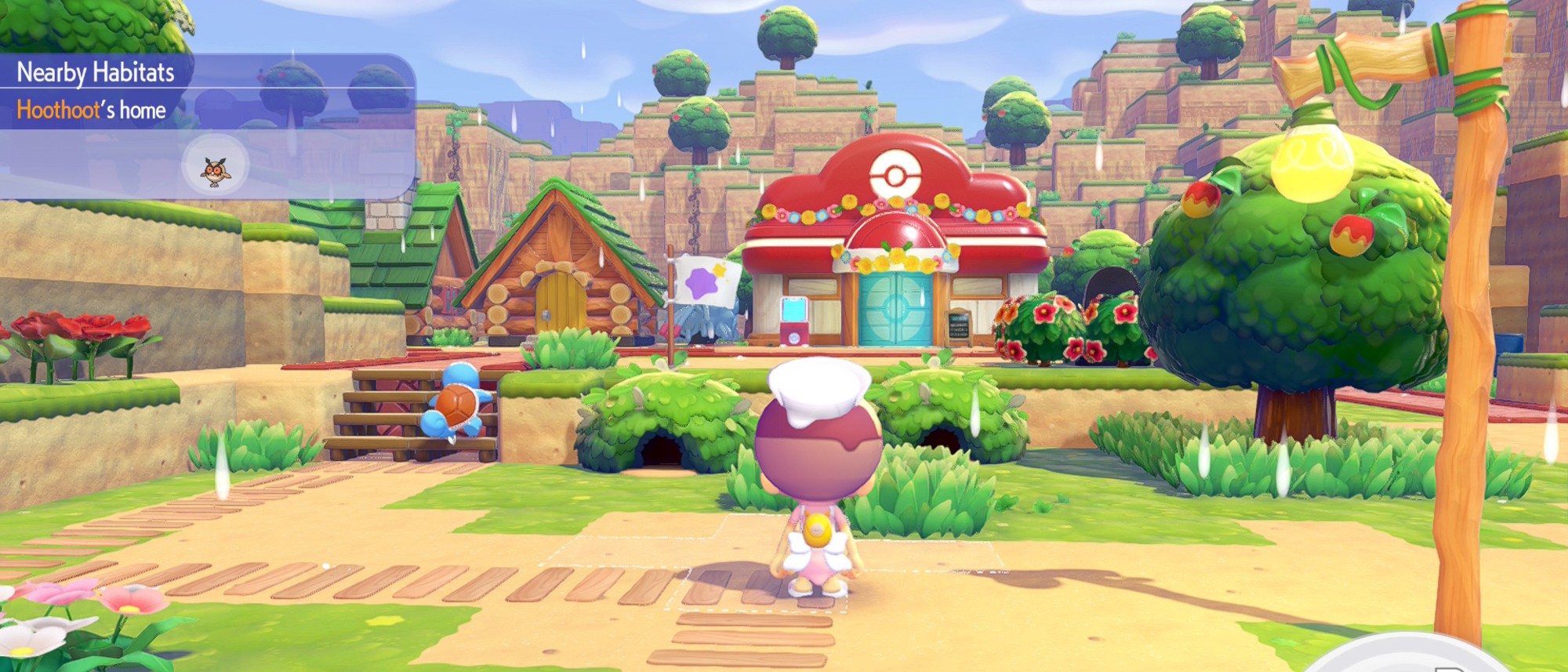 A screenshot of Pok&eacute;mon Pokopia of the Withered Wastelands