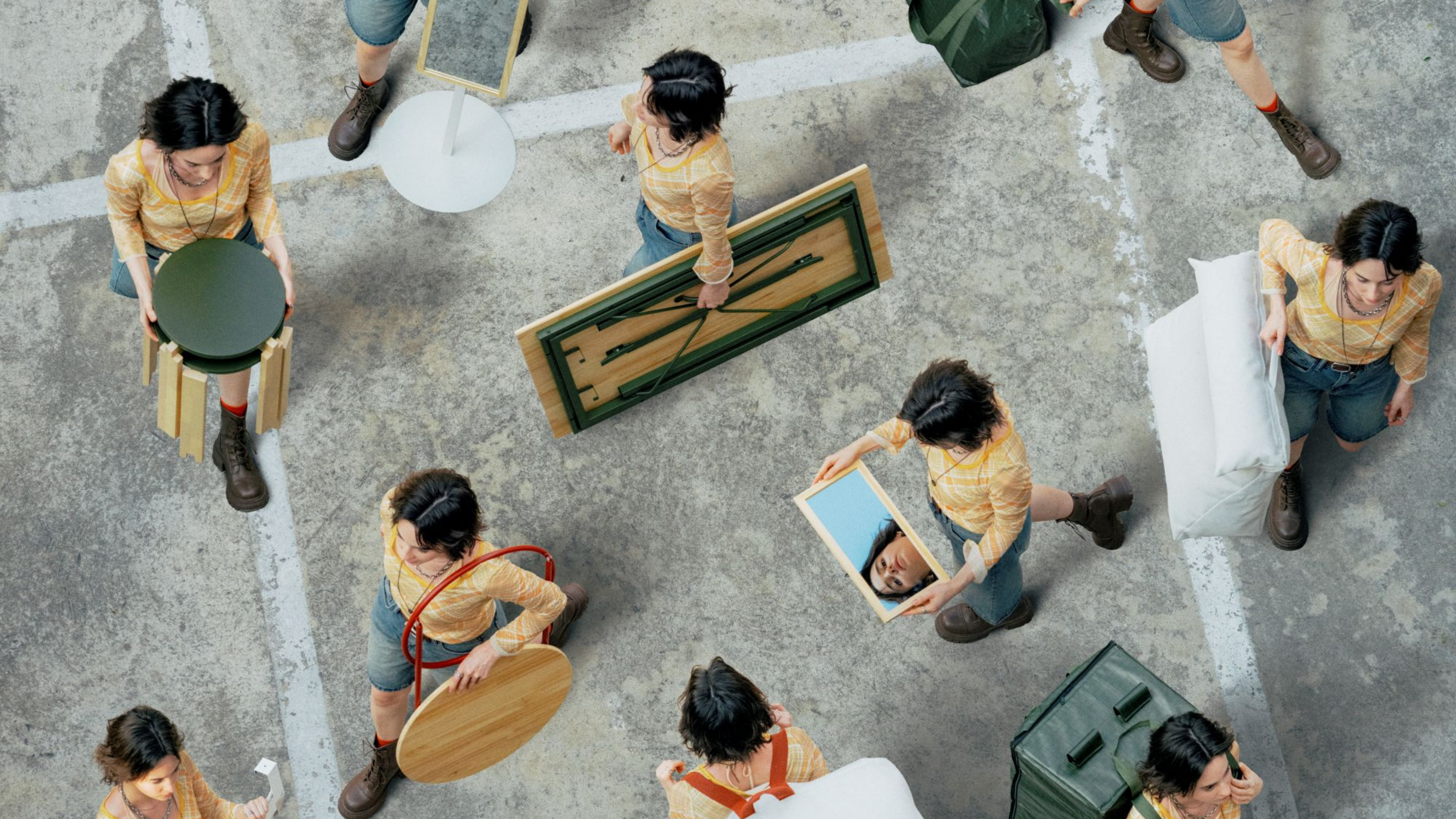 interior images of IKEA's KOMPISH&Auml;NG collection designed for people on the move