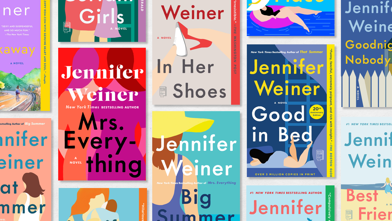 a collage of the best jennifer weiner books including her book covers