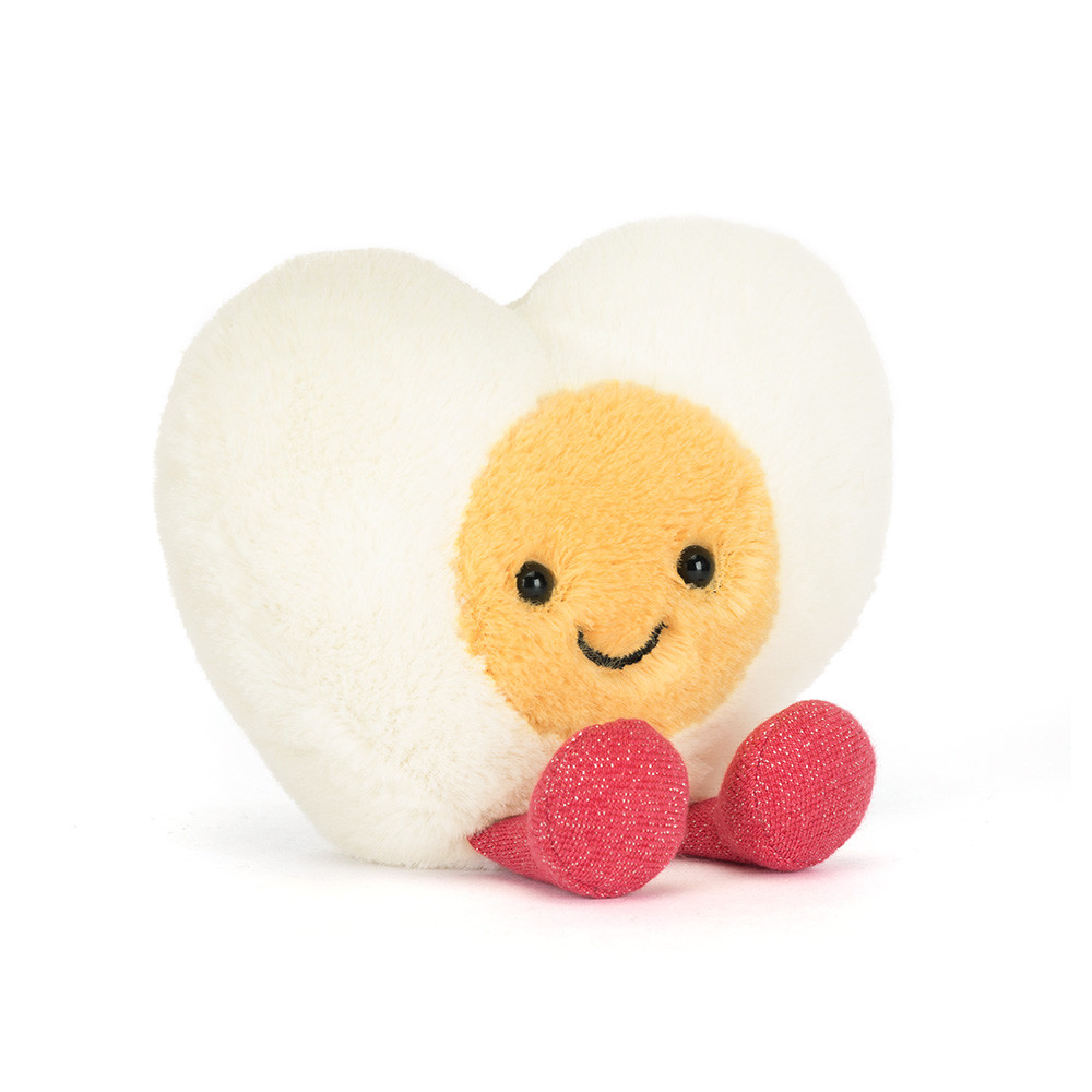Jellycat Heart Boiled Egg plush toy