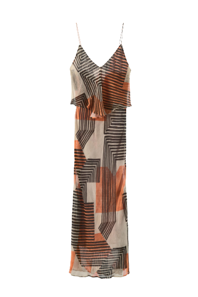ZARA, Printed Georgette Dress