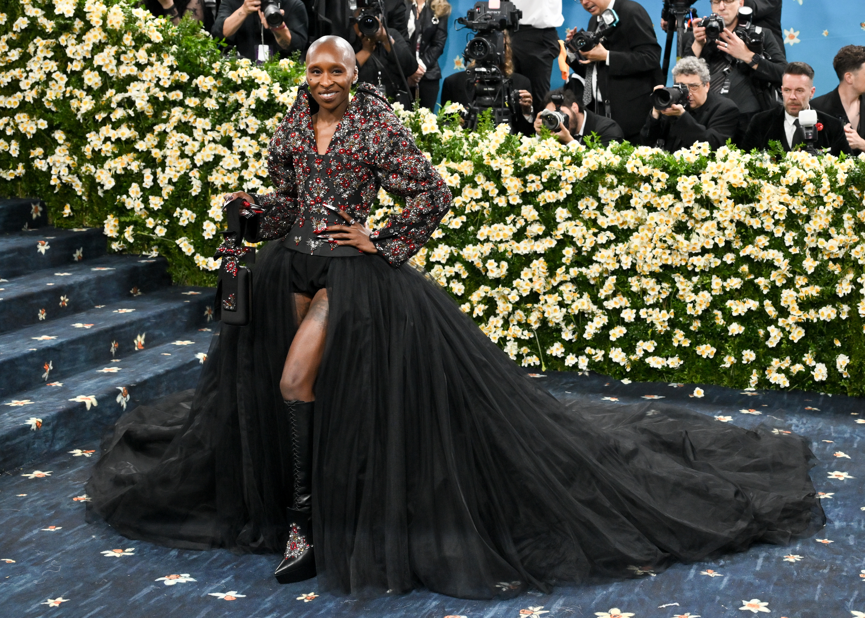 Cynthia Erivo at The 2025 Met Gala Celebrating "Superfine: Tailoring Black Style" held at the Metropolitan Museum of Art on May 05, 2025 in New York, New York.