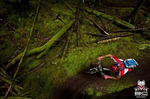 Erik Keniston (Singletrack Bikes) Parts the green gnome.