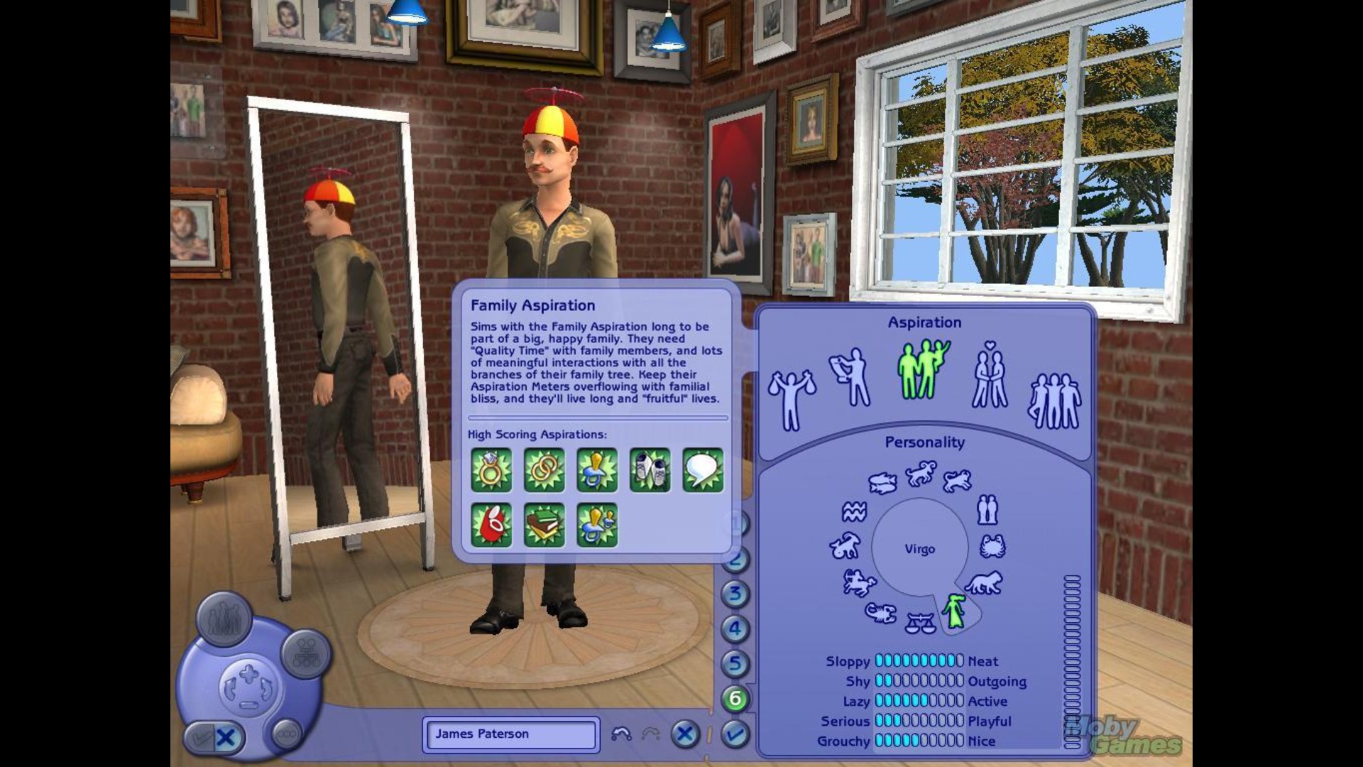 A Sim that appears on the character creation screen in The Sims 4.