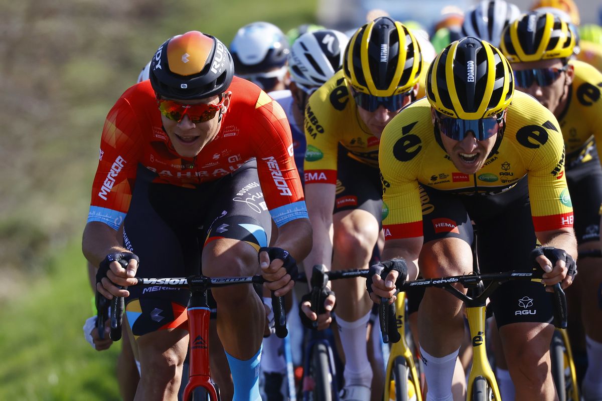 E3 Saxo Bank Classic 2022 65th Edition Harelbeke Harelbeke 2039 km 25032022 Jonathan Milan ITA Bahrain Victorious photo Luca BettiniSprintCyclingAgency2022